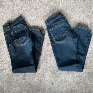 Lot of 2 American Eagle Slim Straight Jeans